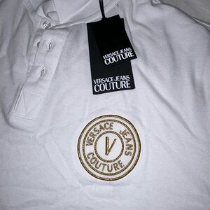 White polo Versace top